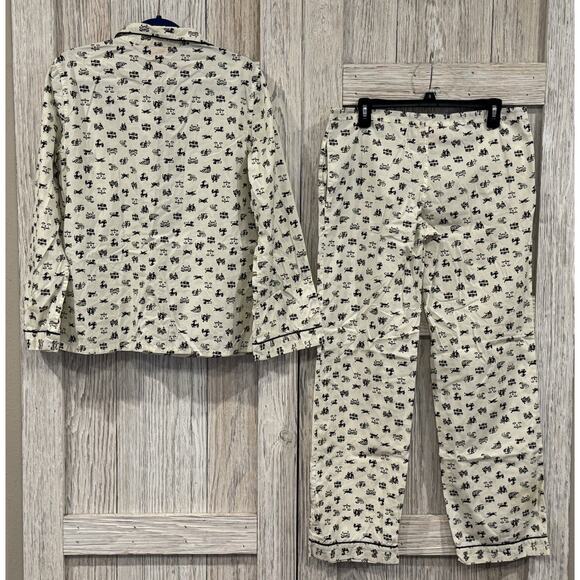 Tory Burch Women pajama set Long Sleeve Lounge Sleep size M Read - Picture 2 of 7
